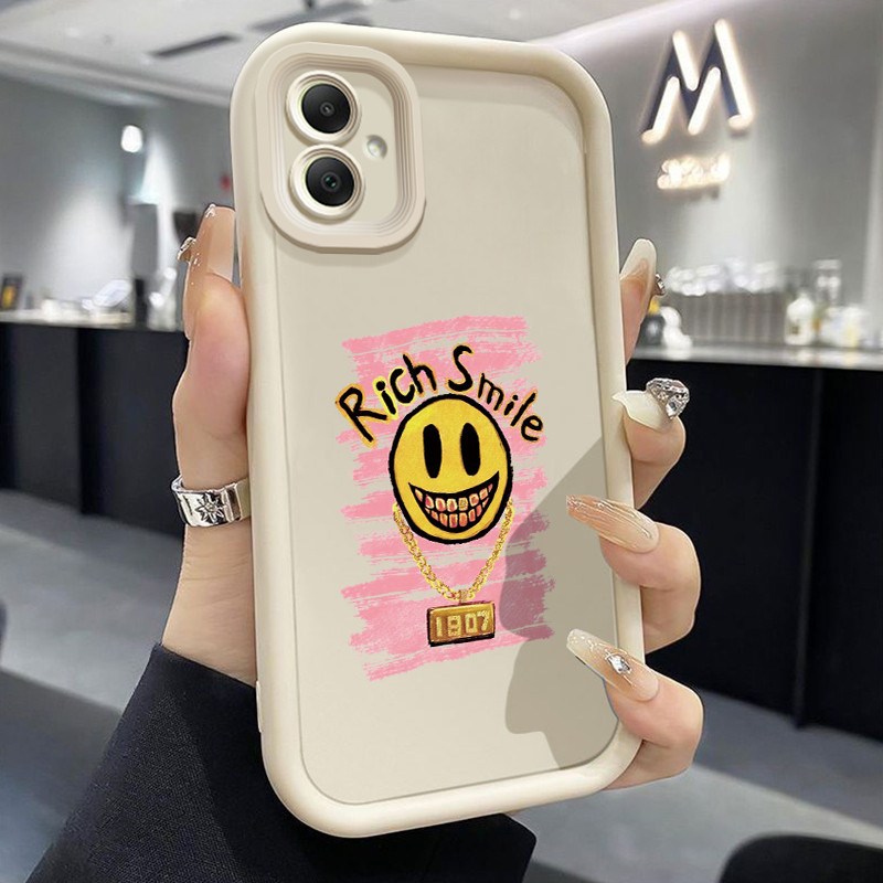 เคสสำหรับ Samsung Galaxy A05 A05s เคสโทรศัพท์รอยยิ้มที่สนุกสนานอุดมไปด้วย