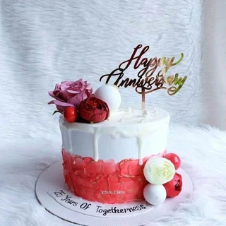 🔥ส่งฟรี🔥 ป้ายปักเค้ก 10 ชิ้น/เซต Happy Birthday อุปกรณ์ตกแต่งเค้ก