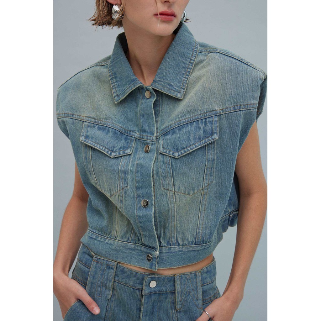 Twotwice - Shoulder Pad Denim - รูปที่ 3
