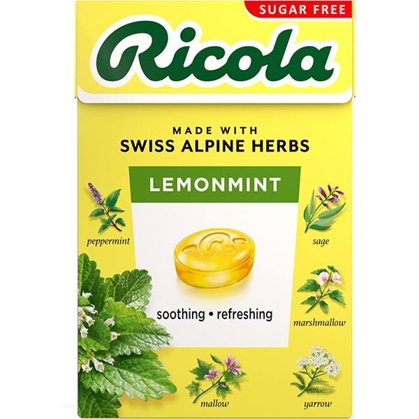Ricola Lemon Mint Herbal Candy Sugar Free 40gFeatures13 herbs with a refreshing lemon balm flavor S 