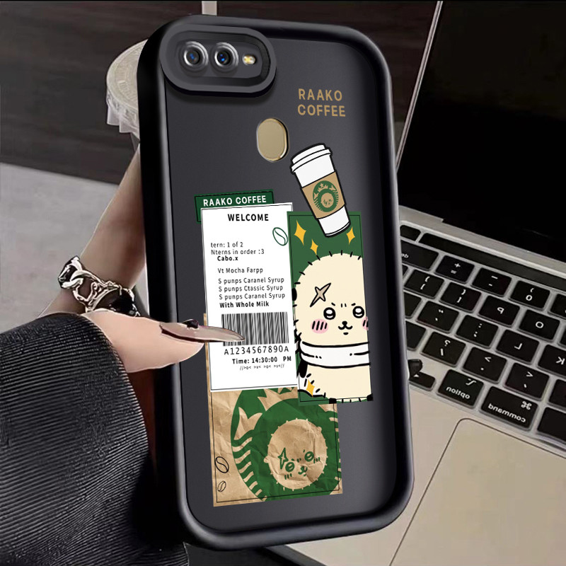 เคสสำหรับ OPPO A7 OPPO A5s OPPO A12 OPPO A12S A11k เคสโทรศัพท์ซิลิโคนใสลายแบรนด์ตามสมัยนิยมอินเทรนด์
