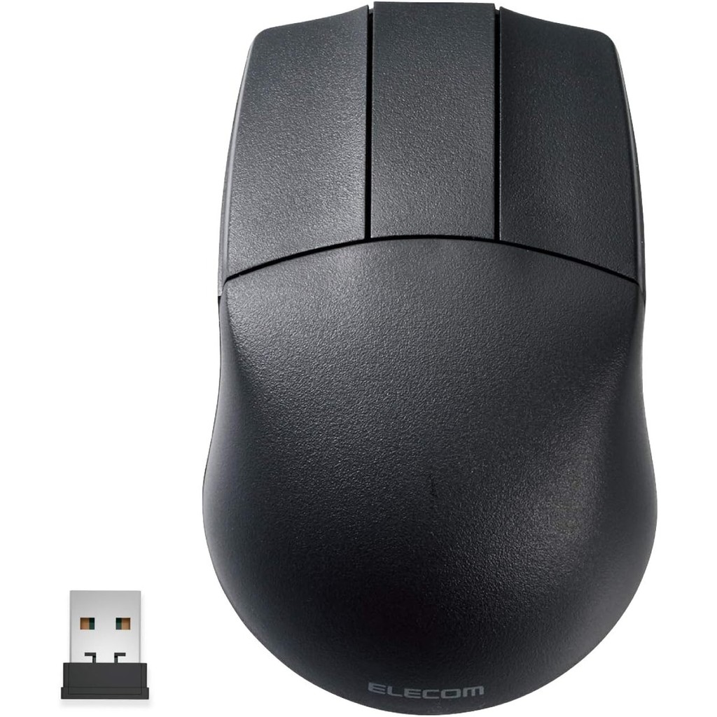 Elecom Mouse Wireless (Receiver Included) M-size for CAD, 3 buttons, wheel-less, symmetrical, 2-step