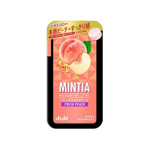 Asahi Mintia Breeze Fresh Peach 30 grains Product FeaturesLarge tablets with a fresh peach flavor.P 