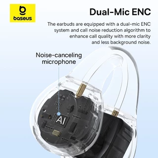 Baseus หูฟังบลูทูธไร้สายแบบเกี่ยวหู Open-Ear TWS Earbuds รุ่น AS01, BC1, Bass 15 Clip