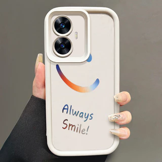 เคสสำหรับ Realme C55 Realme Narzo N55 เคสป้องกันการกระแทกซิลิโคนเคสโทรศัพท์มีลายดวงตายอดนิยม