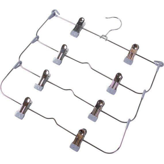 NITORI NON-SLIP 4ARM PC SKIRT TROUSER HANGER LM01 GY