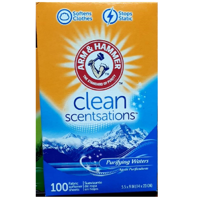 Arm & Hammer Fabric Softener Sheets Classic 100Sheets