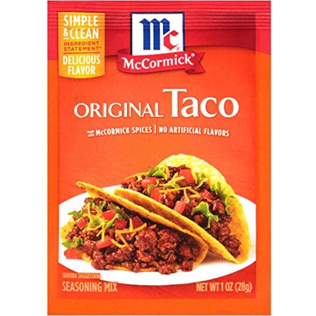 Mccormick Original Taco Seasoning 28G แม็คคอร์มิค ผงสำหรับทำทาโก้ 28 กรัม