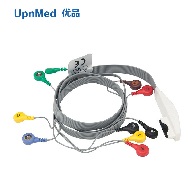 ❉Moatara 10Lead Snap Holter ECG Cable และ Leadwires Aha/iec