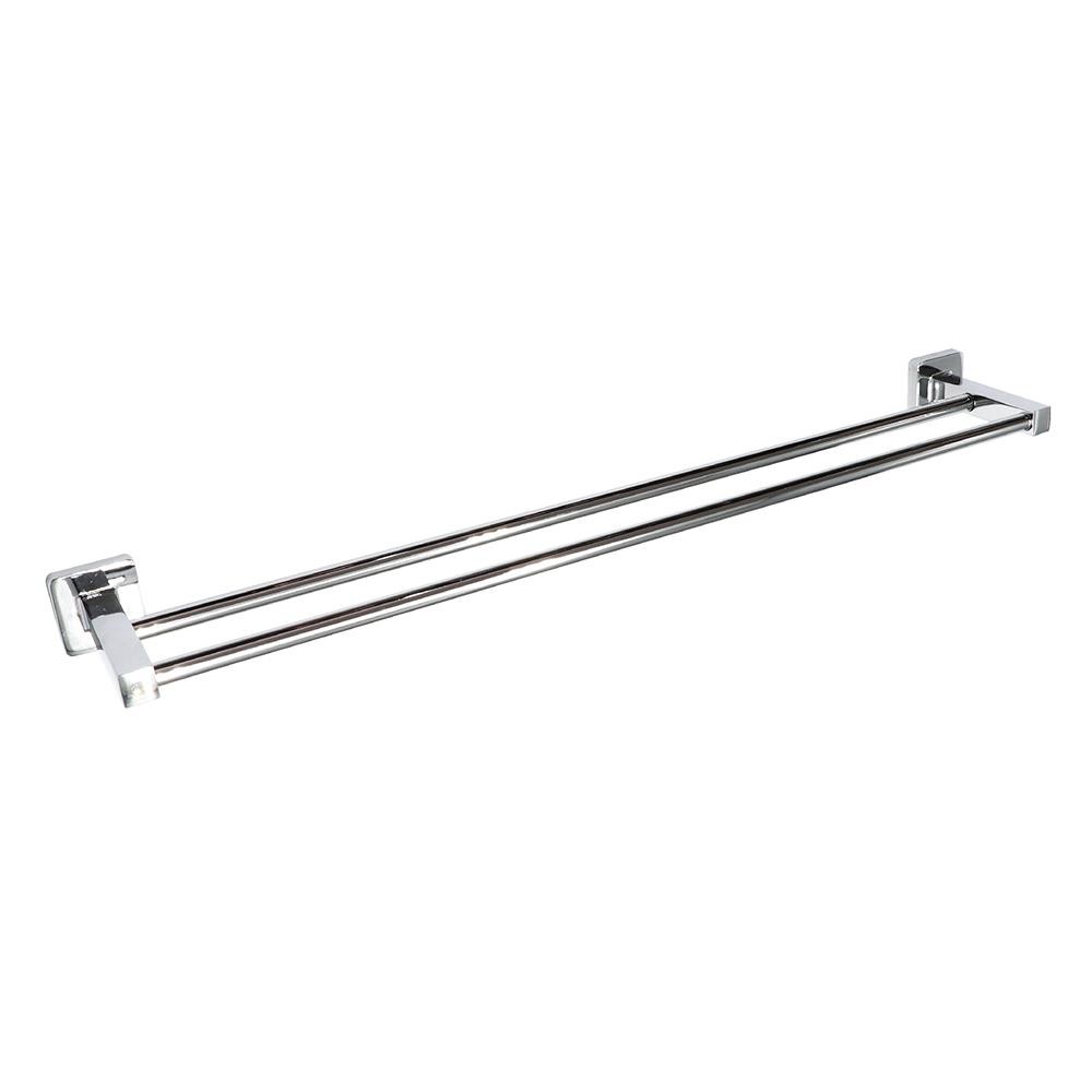 HONS ราวแขวนผ้า HONS H6508D สีโครม อุปกรณ์ห้องน้ำ อุปกรณ์แขวนในห้องน้ำ DOUBLE TOWEL RAIL HONS H6508D