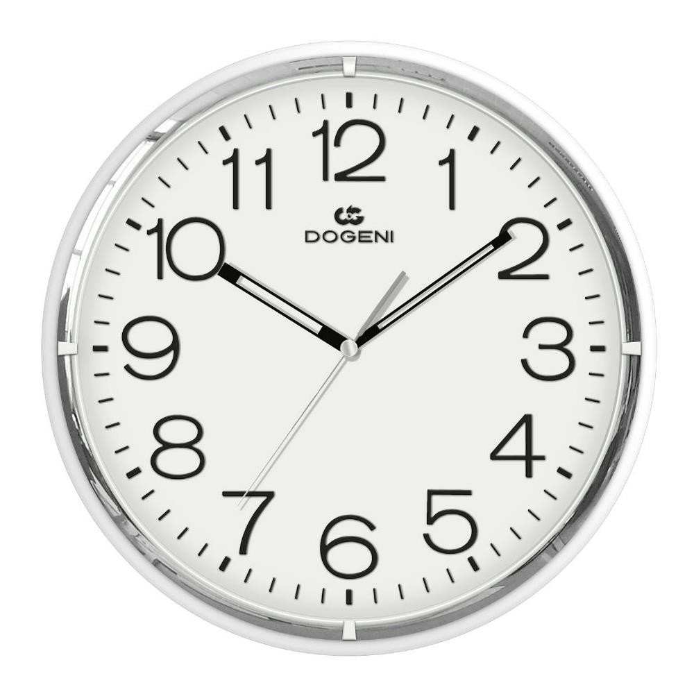 DOGENI นาฬิกาแขวน DOGENI WNP046SL 13.5 นิ้ว สีเงิน ของตกแต่งบ้าน นาฬิกา WALL CLOCK DOGENI WNP046SL 1
