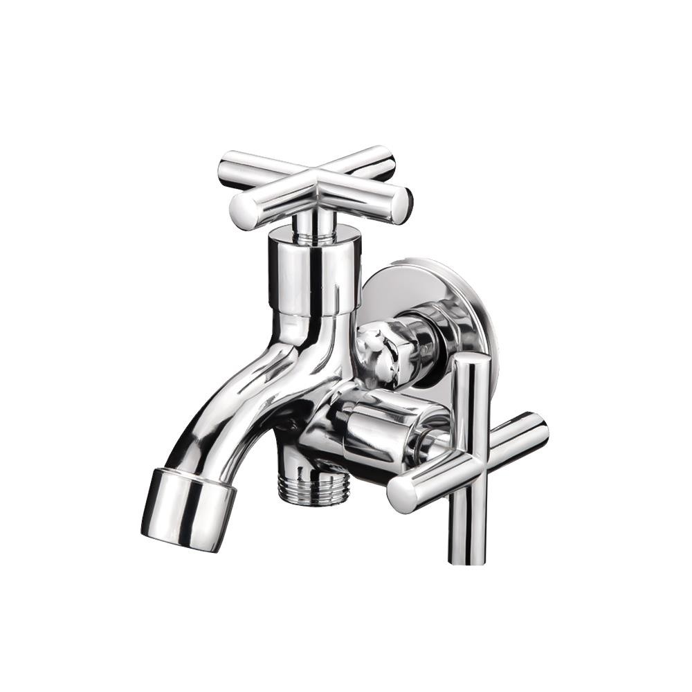 HONS ก๊อกล้างพื้น 2 ทาง HONS BT3002 ก๊อกน้ำ ก๊อกล้างพื้น WALL FAUCET HONS BT3002 
ผลิตจากทองเหลืองคุ