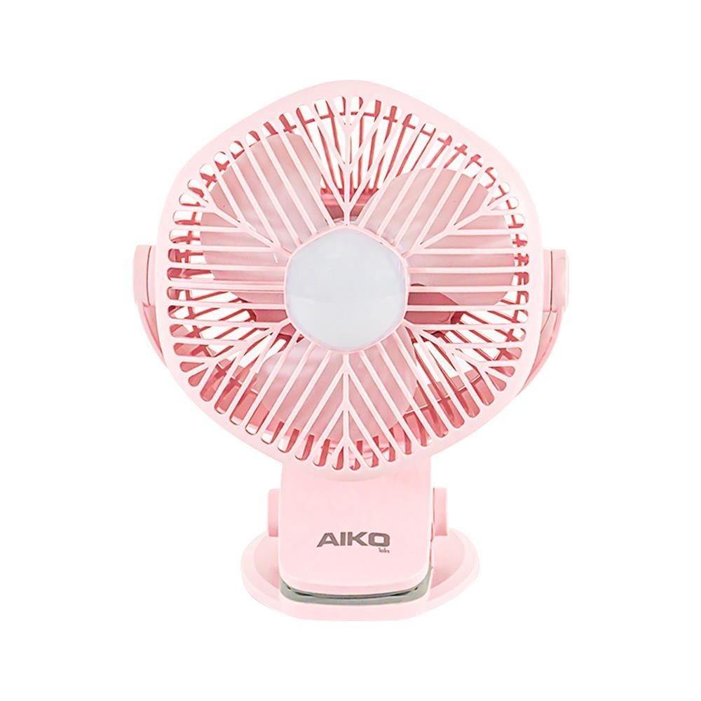 AIKO พัดลมพกพา 4 นิ้ว AIKO KN-L2855N-PK สีชมพู พัดลม พัดลมพกพา PORTABLE FAN AIKO KN-L2855N-PK 4" PIN
