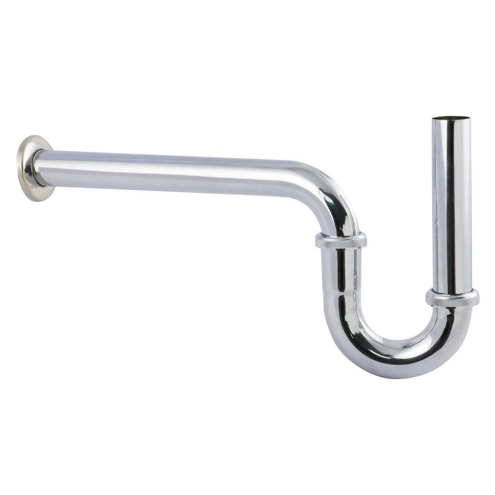 RASLAND ท่อน้ำทิ้งอ่างล้างหน้าพีแทรป 30 ซม. RASLAND RA A126-C/30/SS สีโครม อะไหล่ห้องน้ำ อะไหล่อ่างล