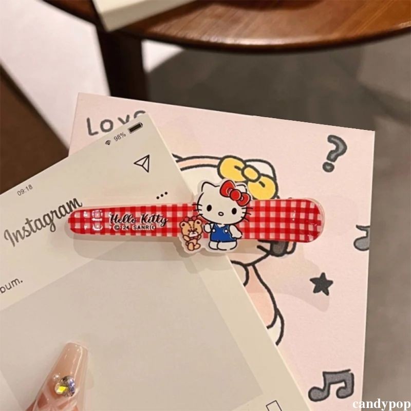 candypop Ins Sanrio Kitty Duckbill คลิปตลกคลิปหน้าม้าการ์ตูนสไตล์ญี่ปุ่นกิ๊บติดผมน่ารัก