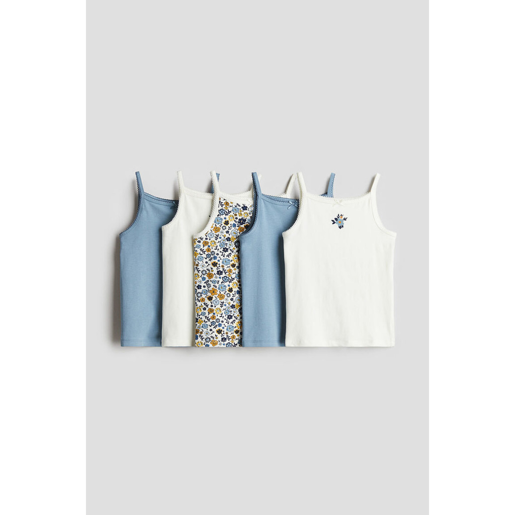 H&M Girl 5-pack jersey vest tops 0750623_4