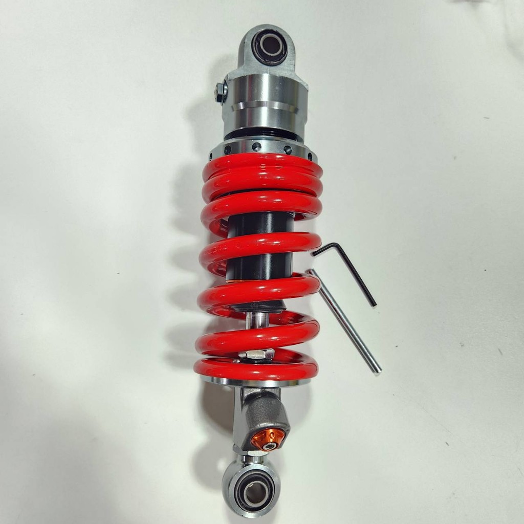 โช๊คหลัง WP โช๊คเดี่ยว สีแดง MSX , KSR , SONIC , LS , TENA , DASH แก๊สกึ่งน้ำมัน