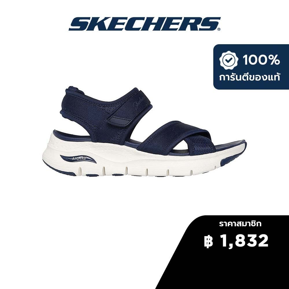 Skechers สเก็ตเชอร์ส รองเท้าแตะลำลองผู้หญิง Women Sport Arch Fit Floating By Casual Sandals - 120090-NVY