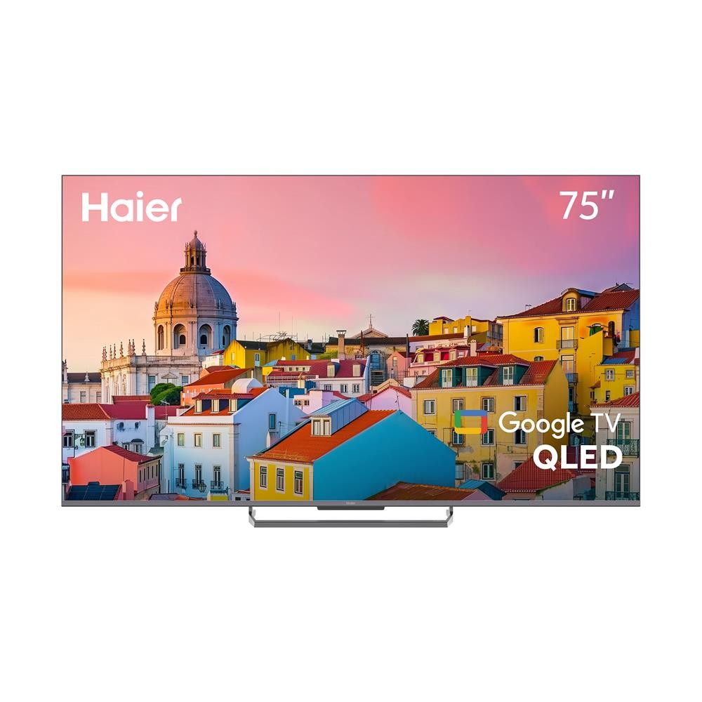 [จัดส่งพร้อมเชื่อมต่อสัญญาณ]  HomePro คิวแอลอีดีทีวี 75 นิ้ว  (4K, GOOGLE TV) H75S90EUX แบรนด์ HAIER