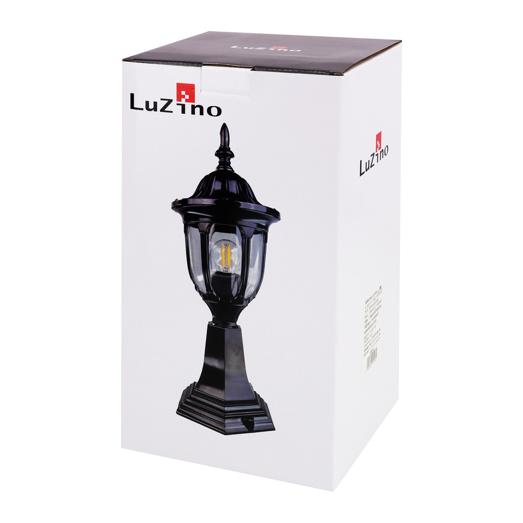 LUZINO โคมไฟหัวเสาภายนอก E27x1 รุ่น GD-BL10-E27-40 สีดำ – ใส ราคา ถูกที่สุด ดีลบีเคเค แกลเลอรีภาพที่ 8