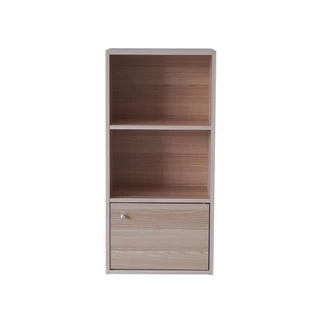 ชั้นอเนกประสงค์ 3 ชั้น บานผสม KASSA ขนาด 42 x 29 x 87 ซม. สีไวท์เมเปิล