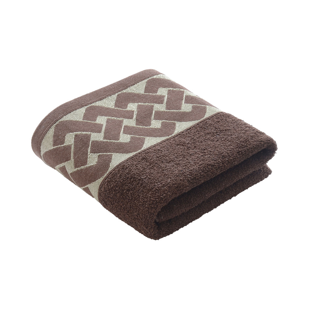 KASSA HOME ผ้าขนหนูเช็ดตัว Cotton รุ่น BL6515-DT10B-BR ขนาด 69 x 137 ซม. สีน้ำตาล