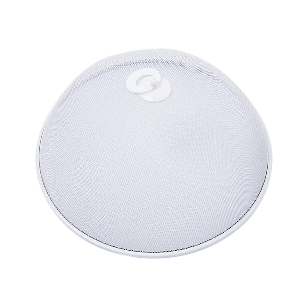 KASSA HOME ฝาชีลวดเคลือบทรงกลม รุ่น CWQ3019 ขนาด 40 x 40 x 16 ซม. สีขาว