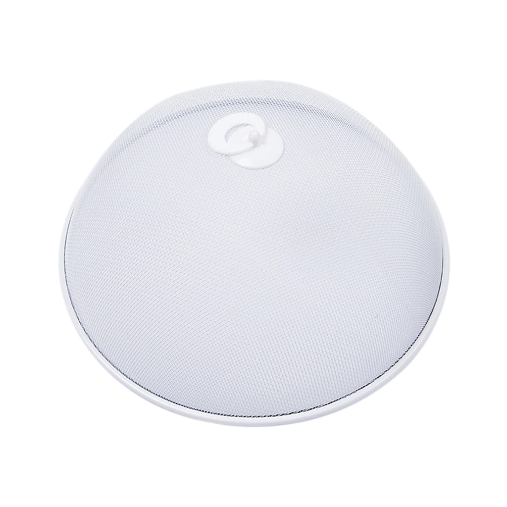 KASSA HOME ฝาชีลวดเคลือบทรงกลม รุ่น CWQ3019 ขนาด 40 x 40 x 16 ซม. สีขาว