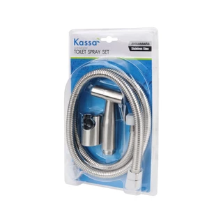 KASSA ชุดสายฉีดชำระ รุ่น KS-P080-3 สีสเตนเลส