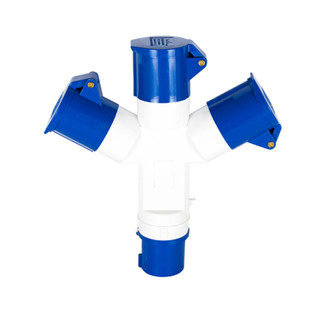 LUZINO เต้ารับสามทางต้วเมียต่อกลาง 16A รุ่น AJ-1013 กำลัง 22…