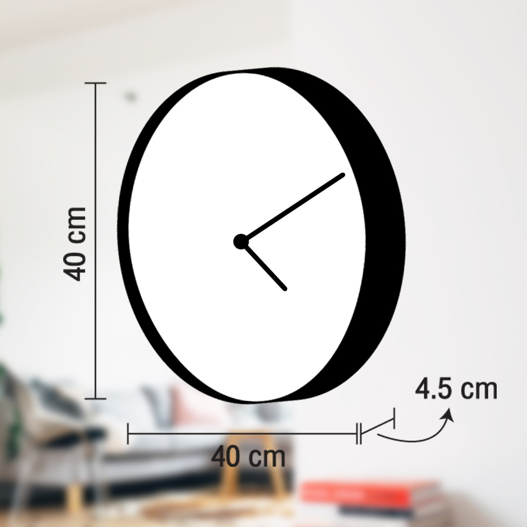 KASSA HOME นาฬิกาไม้แขวนผนัง 16 นิ้ว Roger  รุ่น YXI201-GW สีน้ำตาล - รูปที่ 4