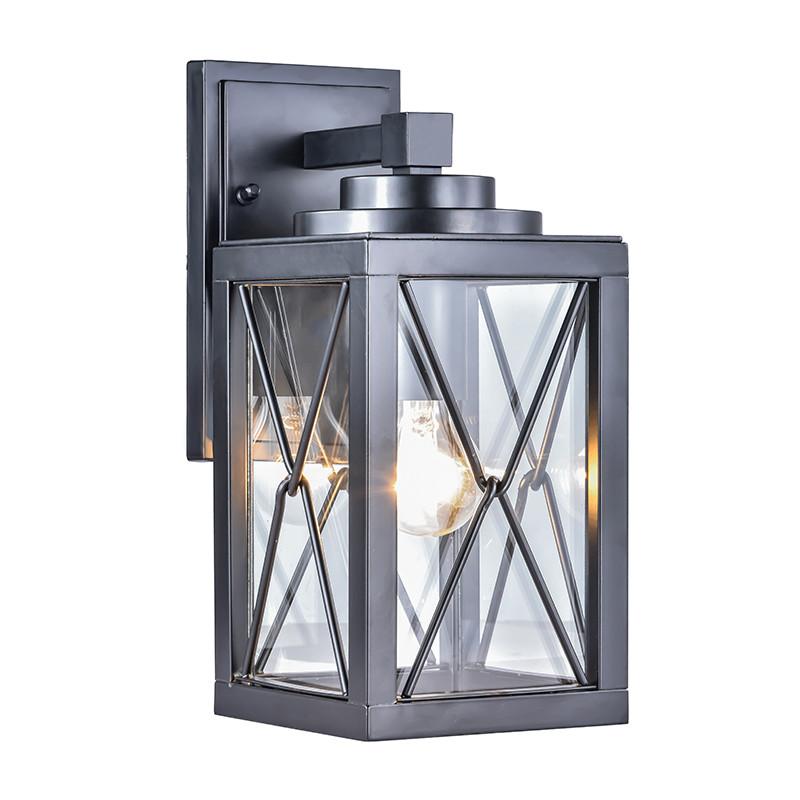 LUZINO โคมไฟกิ่งภายนอก 1xE27 รุ่น 0387-WD(BK) สีดำ