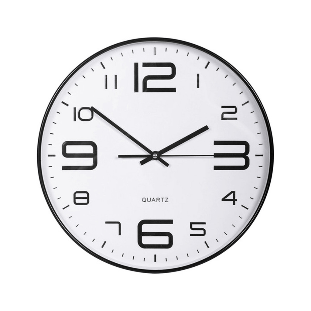 KASSA HOME นาฬิกาแขวนผนังพลาสติก Vida  รุ่น JH6308 สีดำ