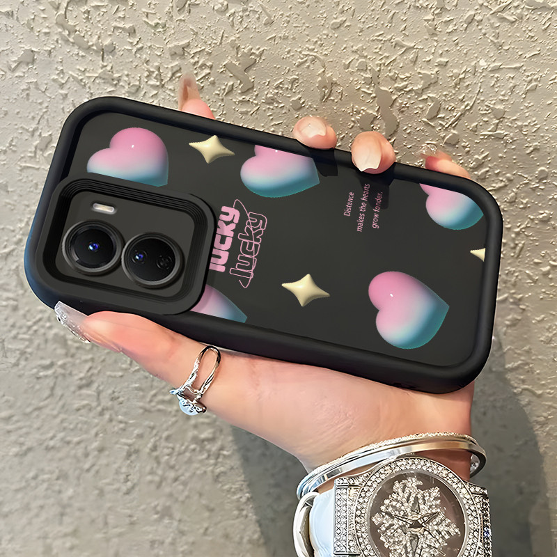 เคสสำหรับ VIVO Y16 4G VIVO Y35 5G VIVO Y56 5G เคสโทรศัพท์ความรักโชคดี