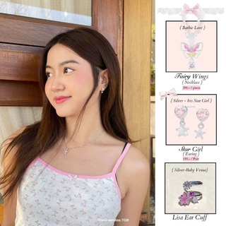 ต่างหู Star Girl Earrings ก้านเงินแท้ S925 Stargirl - The Green Box