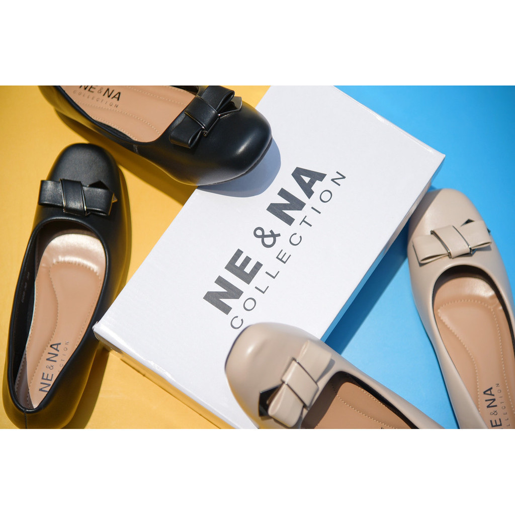 รองเท้าเเฟชั่นผู้หญิงเเบบคัชชูส้นเตี้ย No. 688-36 NE&NA Collection Shoes