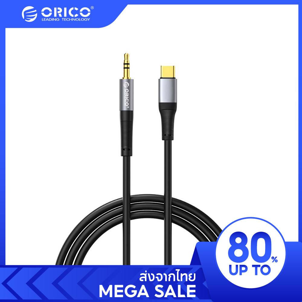 [ออกใบกำกับ- ทักแชท] ORICO สาย Type c to 3.5 มม. สายฟังเพลง Type-c สายแปลง 3.5mm Jack Adapter Audio cables USB-C Adapter