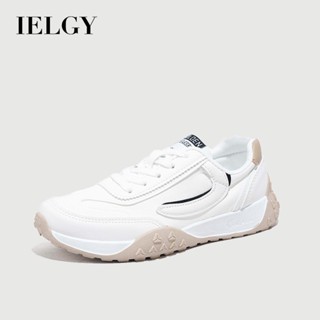 IELGY รองเท้าสีขาวผู้หญิงสไตล์ใหม่เวอร์ชั่นเกาหลีรองเท้าผ้าใ…