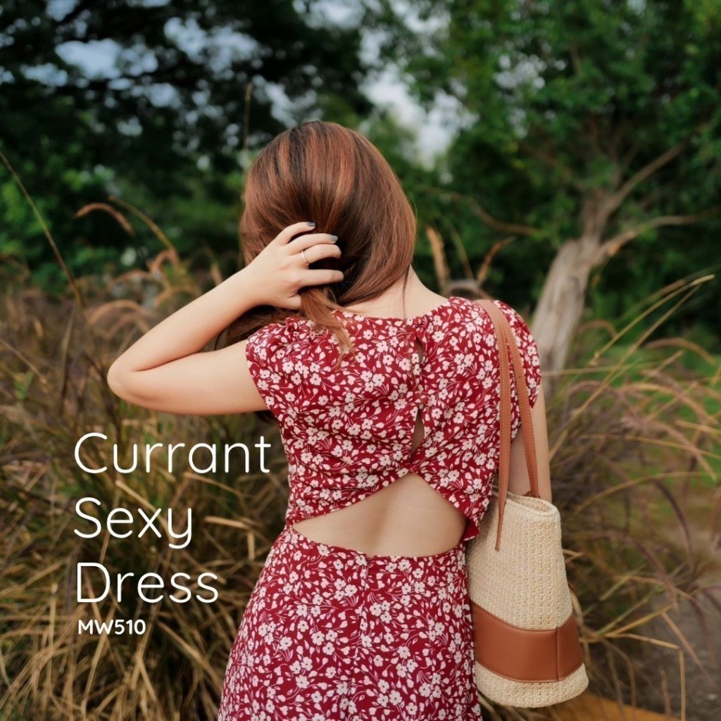 MyWay Brand : Dress ชุดเดรส - Currant Sexy