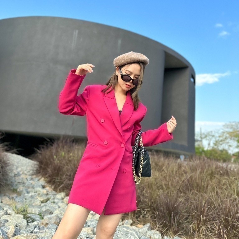 MyWay Brand : Dress ชุดเดรส - Lady Fuchsia