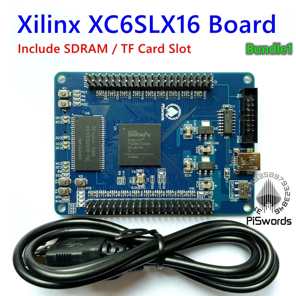 <0> บอร์ด PCB หลัก Xilinx spartan6 XC6SLX16 ล่าสุด บอร์ดพัฒนา FPGA Xilinx spartan 6 พร้อม SDRAM 256m