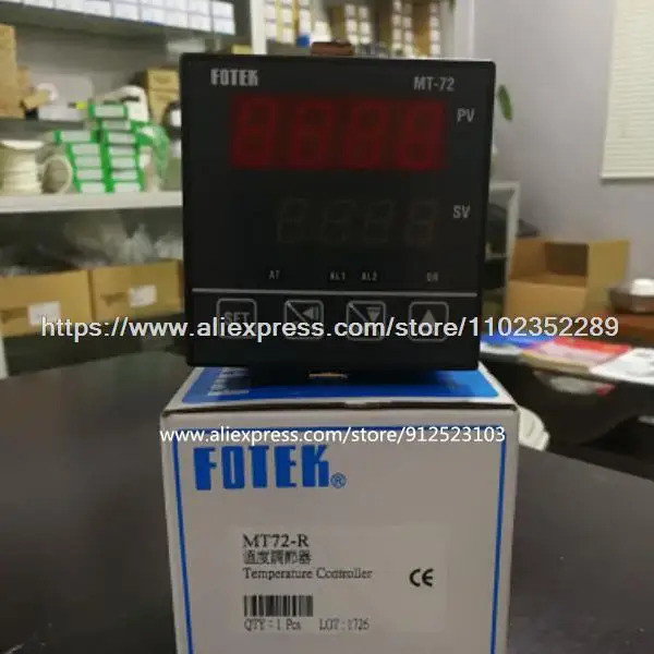 <0>MT72-R เอาต์พุตรีเลย์ ตัวควบคุมอุณหภูมิ FOTEK PID+ฟัซซี่ ใหม่ 100% ของแท้ 72*72*80
