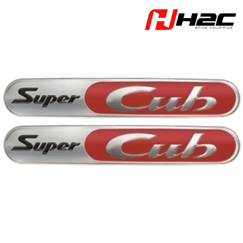 H2C BY CUB HOUSE สติกเกอร์ใต้เบาะ SUPER CUB 110