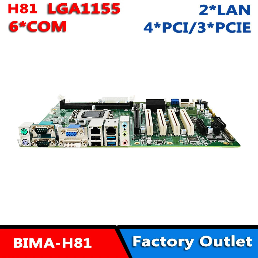 เมนบอร์ด Intel H81/B85 4th i3-4130/I5-4570/i7-4770 ATX VGA/DVI/EDP/6*/7*USB/LVDS