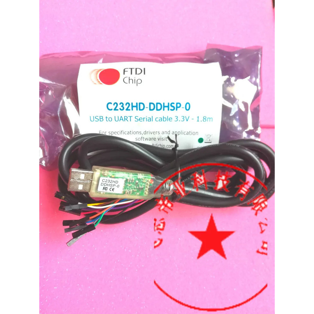 สายเคเบิลข้อมูลความเร็วสูง C232HD-DDHSP-0 USB ถึง 232 FTDI CABLE HS UART 3.3V