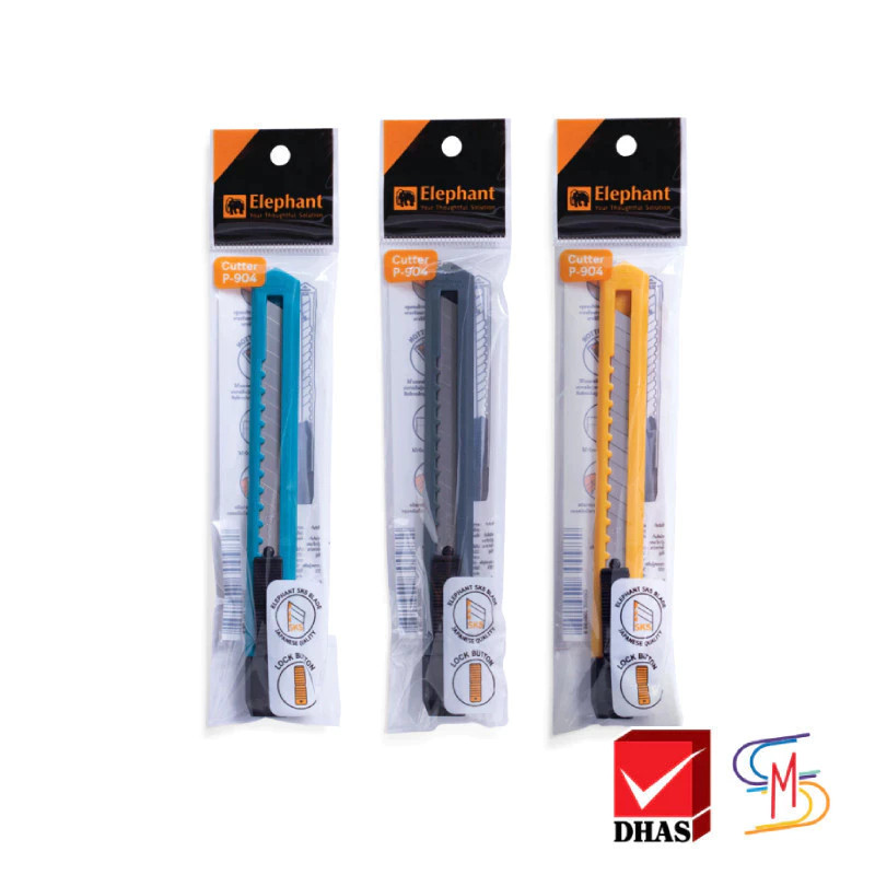 Elephan ตราช้าง คัตเตอร์ รุ่น P-904 9 มม. (1 แพ็ค)