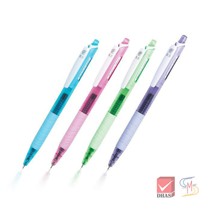 Quantum ปากกา ปากกาไดอิจิเจล ดอลลี่ 0.5 4 สี จำนวน 4 ด้าม