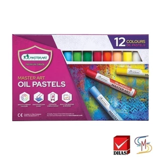Master Art มาสเตอร์อาร์ต สีชอล์ก สีชอล์กน้ำมัน 12 สี จำนวน 1 กล่อง ( สีชอล์ค )