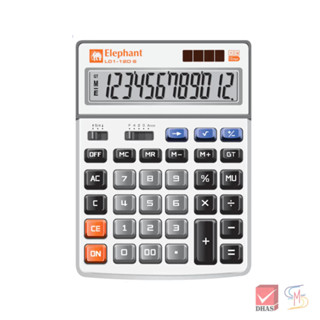 Elephant ตราช้าง เครื่องคิดเลข รุ่น L01-12D S จำนวน 1 เครื่อ…