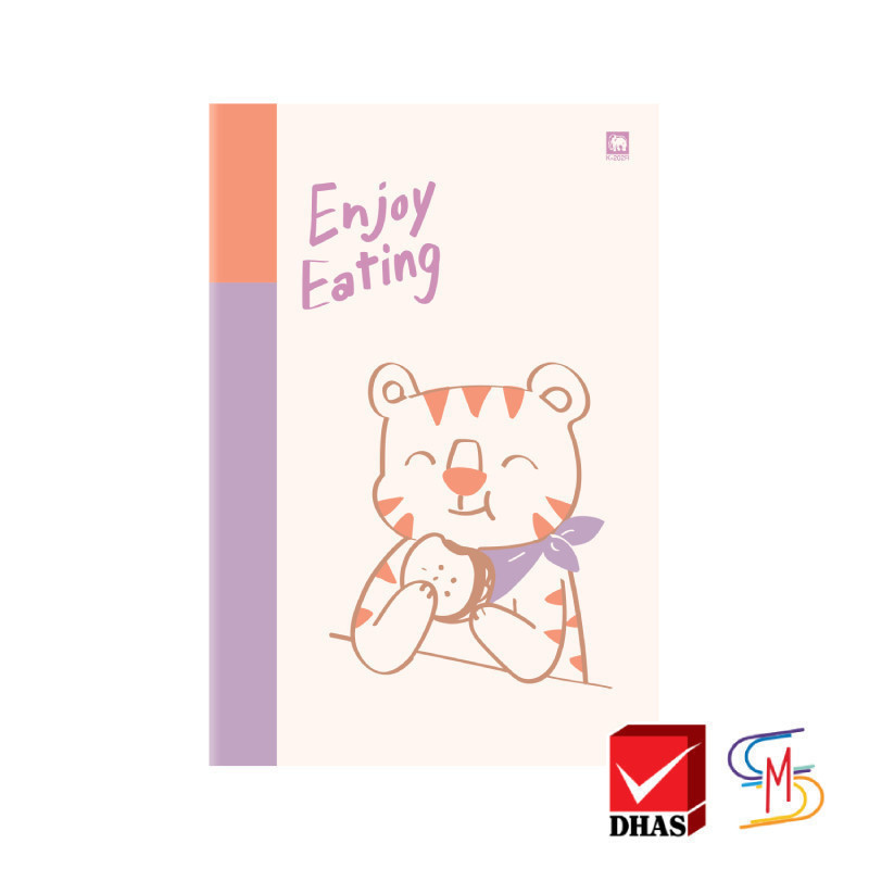 Elephant ตราช้าง สมุด สมุดนักเรียน K-202R 60 แกรม 20 แผ่น (คละสี) 1 เล่ม